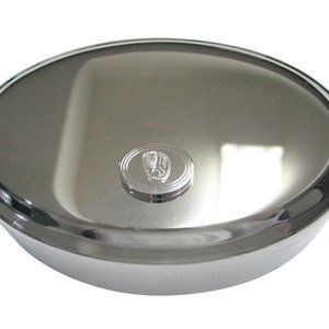 Oval Baseball Glove Oval Trinket Jewelry Box